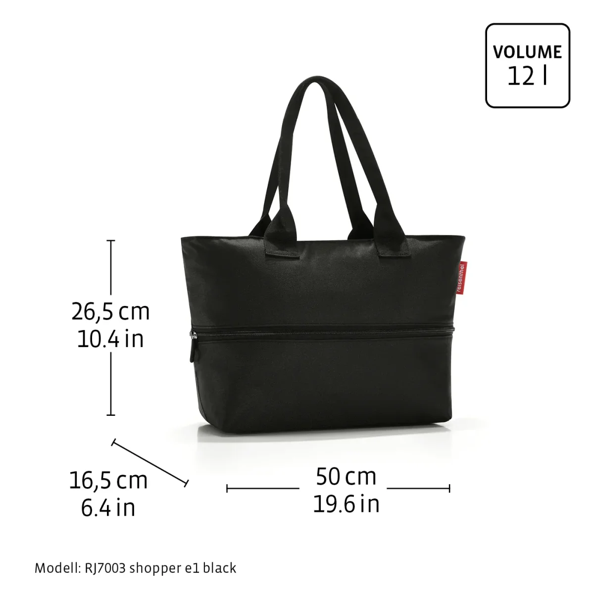 Reisenthel Shopper e1 – Uitbreidbare Tas 12L - Afbeelding 4