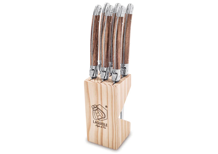 Laguiole "Premium Line" Steakmessen - Wood - Afbeelding 2